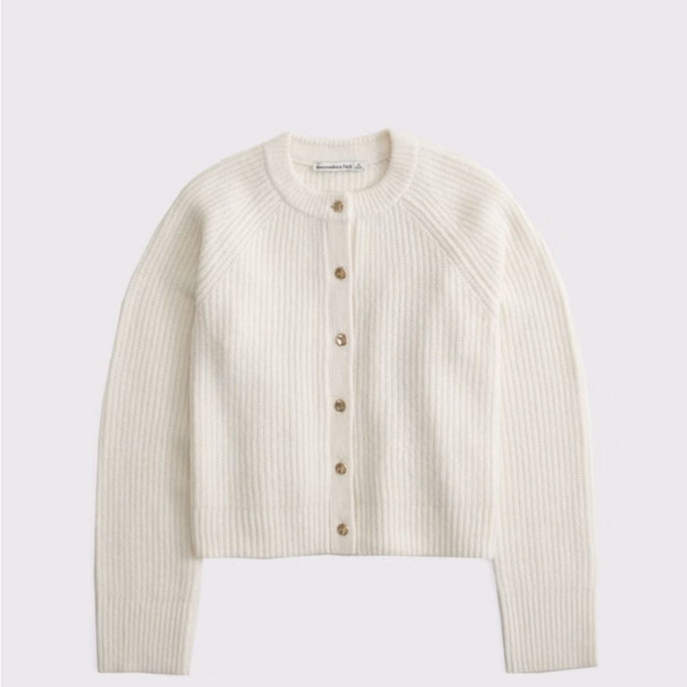 Abercrombie & Fitch Women's Cream Cardigan